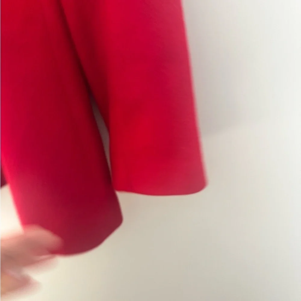 Vintage Oleg Cassini Red Wool Blazer Bold Button Power Holiday Jacket Sz 14